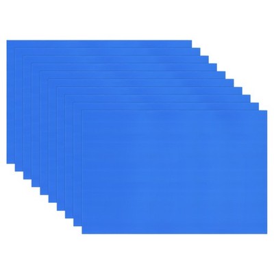 10Pcs 5mm Corrugated Plastic Sheets, 24 x 36 Inch Corrugated Poster Board Blue