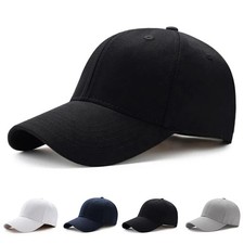 Unisex Hat Plain Curved Sun Visor Hat Outdoor Dustproof Baseball Cap Solid Color