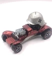 Vintage Redline Hot Wheels RED Red Baron 1969  Hong Kong. Blk Interior
