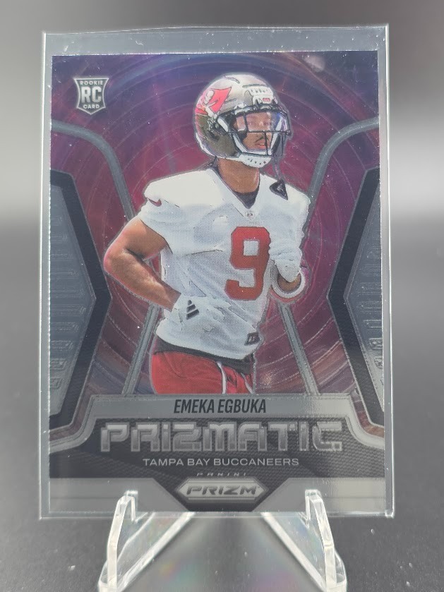 2025 Panini Prizm EMEKA EGBUKA #13 RC Rookie PRIZMATIC Insert - Buccaneers