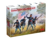 Icm 35023 - 1/35 American Civil War Union Infantry. Set #2 (100% New Molds) -Neu