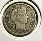 elf Barber Dime 1916   World War I  c262