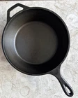 Lodge 8 CF Cast Iron Skillet 10 1/4" Wide 3” Deep Chicken Fryer Made USA VINTAGE