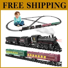 Unique Electric Train Set with Light-Up Carriages