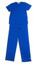 Sivvan Medical Scrubs Set Royal Blue V-Neck Top Pants Uniform Unisex