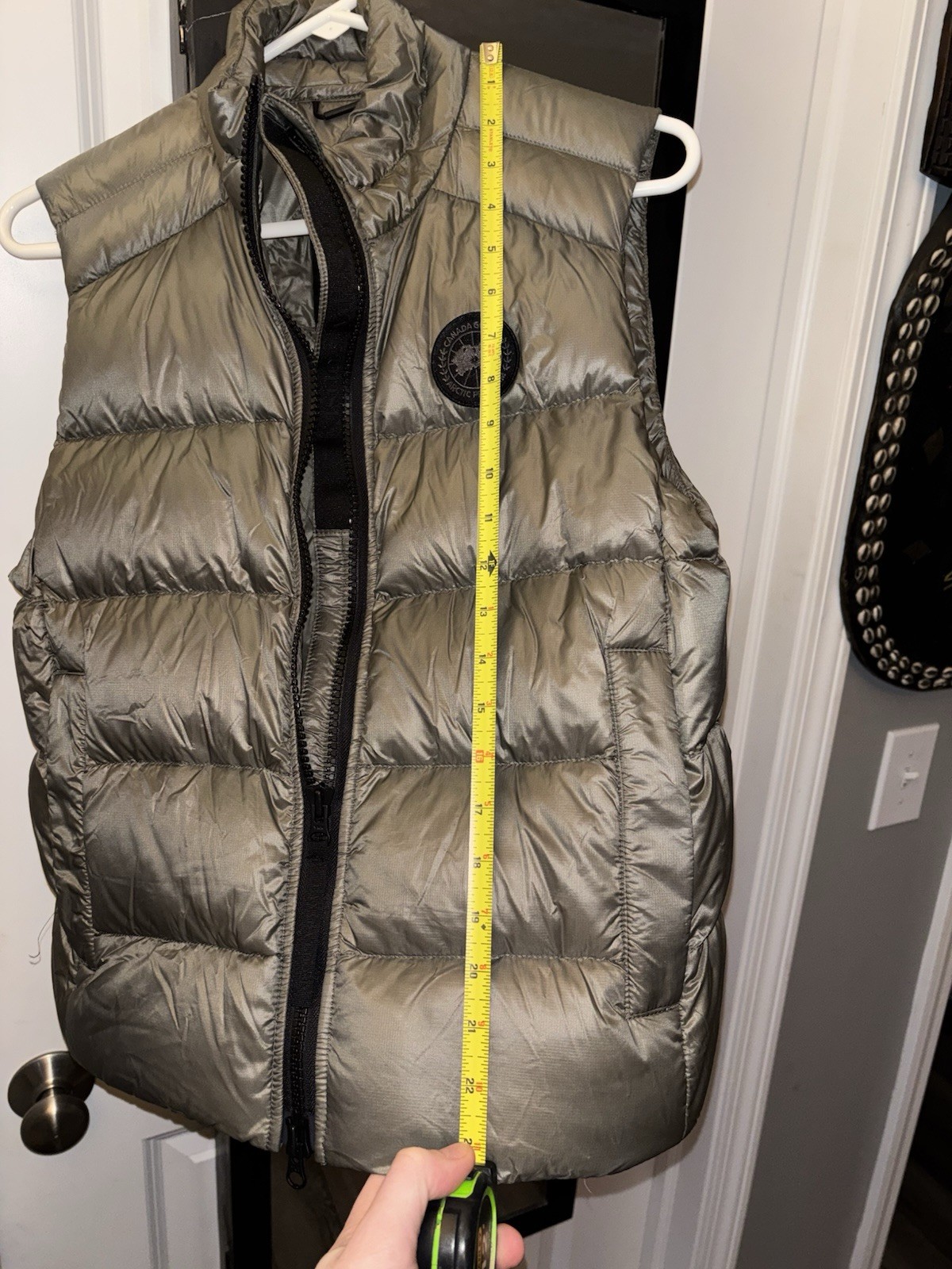 Canada Goose Smokey Sage Puffer Vest Unisex S Crofton Vest Black Label thumbnail 7