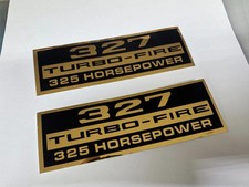 Chevrolet 327 325hp 325 Horsepower Valve Cover Decals Corvette Camaro Chevelle