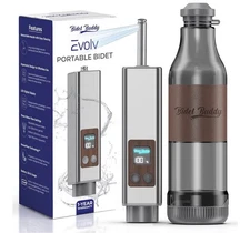 Genuine Evolv Portable Bidet | Rechargeable Electric Handheld Sprayer for Travel