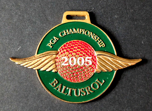 vtg - PGA TOUR golf bag tag - 2005 PGA CHAMPIONSHIP - Baltusrol Golf Club gc