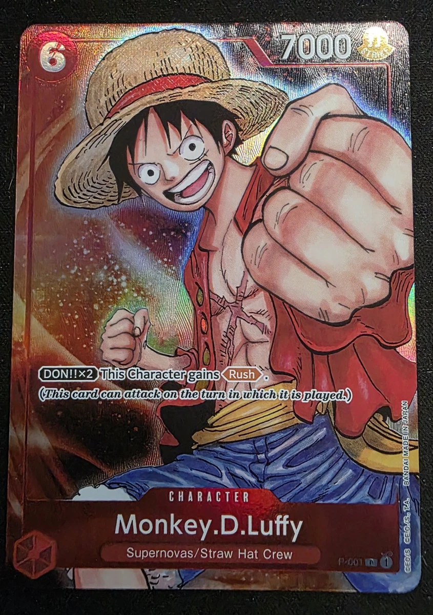 Preços baixos em Monkey.D.Luffy P-001 One Piece Promotion Cards | eBay