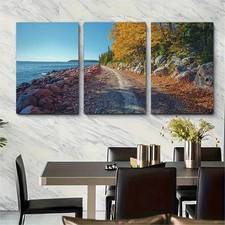 3pcs Vernal Acadia National Park Perfect Wall Art Canvas Framed 50x70cm