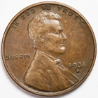 1931-D Extremely Fine (XF) Lincoln Wheat Penny Cent, Denver Mint