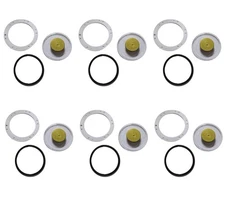 6PK Trailer Hub Cap Window Cover Kit 3434009 Hub Cap Replace for Stemco 3595995