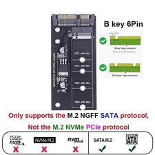 M.2 NGFF SSD to SATA 3.0 Adapter Converter Supports B-Key B M Key 2230-2280