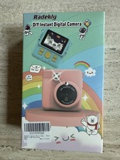 Instant Print Camera for Kids with 3 Rolls Photo Paper 32GB Card