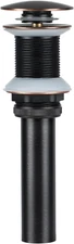 Vessel Sink Drain, Bathroom Pop-Up Drain without Overflow, Oil Rubbed Bronze