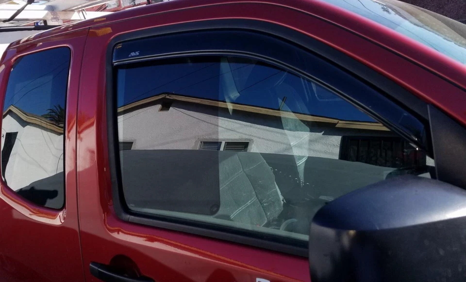 Protetores de chuva AVS no canal viseiras de ventilação sombra para 05-2021 Nissan Frontier Ext Cab - Imagem 2 de 4