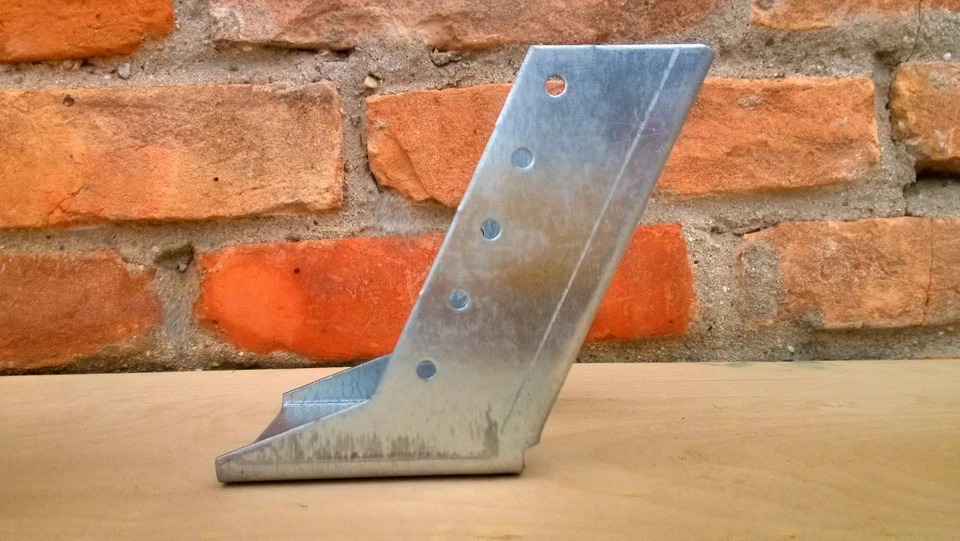 Supporto inclinato per travi piastra staffa per legno, scarpa di ancoraggio - Immagine 2 di 4