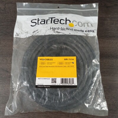 StarTech 30ft/9.1M Coax High Resolution/Density VGA Monitor Cable HD15