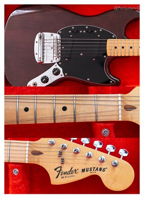 1978 Fender Mustang Guitar in Walnut (Mocha) | eBay