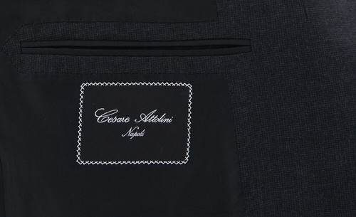 Cesare Attolini Charcoal Gray Super 130's Suit - 44/54 - (CA817171) - Picture 4 of 4