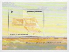 Timbre Dirigeables Von Zeppelin Grenade Grenadines BF254 ** (63983DJ)