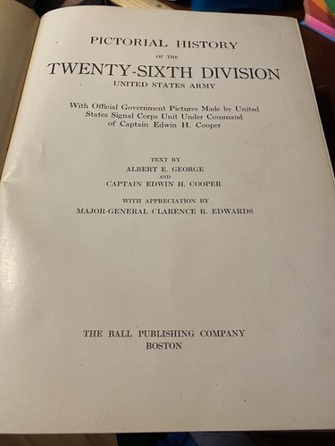 Bildgeschichte der 26. Division der United States Army Hardcover 1920 - Bild 2 von 3