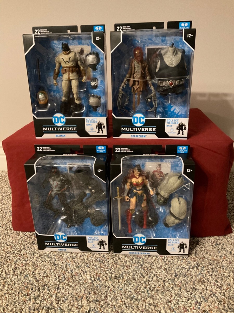 DC Multiverse McFarlane Bane Build A Figure Set Complete BAF 4 pc
