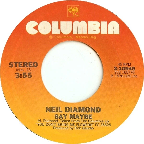 Neil Diamond Near Mint (NM or M -) Grading 45 RPM Speed Vinyl Records