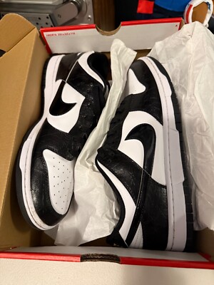 Nike Dunk Low Retro Basketball Shoe Mens Size 11 DR9511-100 Black World Champs
