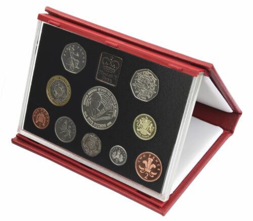 Red Leather Deluxe Royal Mint Proof Sets 1985 to 2007 Choice of Set Birthday - Picture 14 of 22