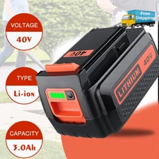 Replacement For Black and Decker 40Volt Max Lithium  LBXR36 LBX2040 Battery 40V