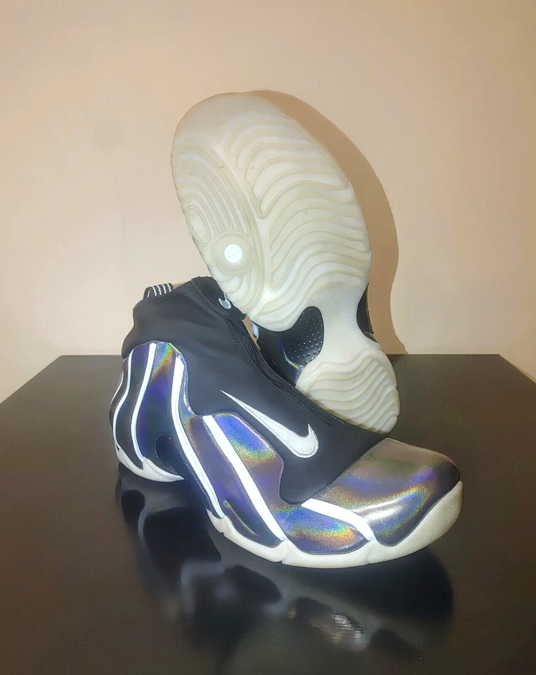 Nike Flightposite Topaz Mist 40,5 EU AO9378-001 Iridescent Effect Rare Model - Immagine 2 di 4