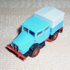 Lkw Werdau Z6 (H6 ZM) DoKa für Spur TT feuerrot/schwarz / lichtblau / lichtbl...