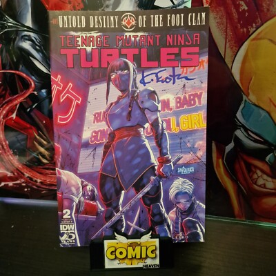 TMNT The Untold Destiny Of The Foot Clan #2 SIGNED Kevin Eastman Teenage Turtles