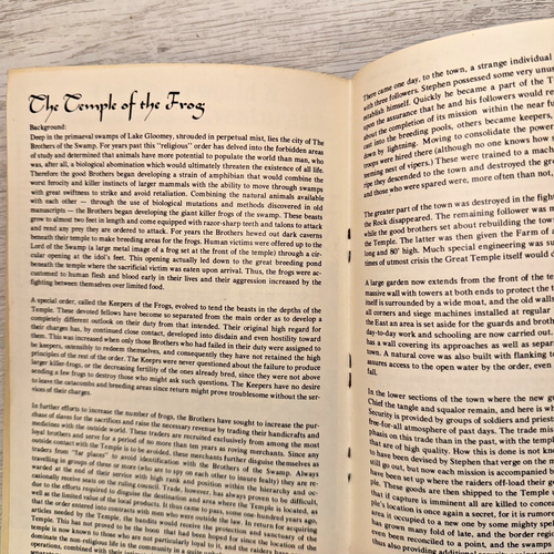 Dungeons & Dragons Blackmoor Supplement II by Dave Arneson 4th Print 1977 TSR Gy - Picture 7 of 9