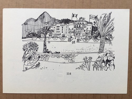John Minton. 6 small vignettes,illustrations from 'Time Was Away',Corsica, 1948 - Picture 7 of 7