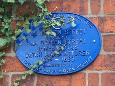 Foto 6x4 Coventry Watch Museum Projekt Plakette auf 125 Craven Street um 2009