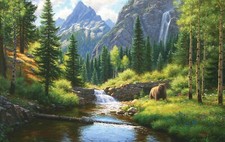 SunsOut Bear Meadow 550 Piece Jigsaw Puzzle By Mark Keathley