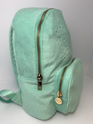 Stoney Clover Lane Pastel Green Terry Cloth Backpack Gold Zippers NEW s-l400.jpg main image 4