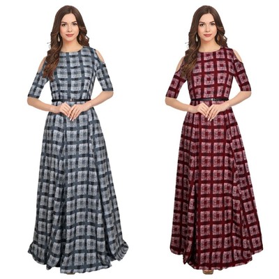 Designer Full Stitch Bollywood Indian Top Long Kurti Gown Kurta One Piece Tunic Ebay Designer Full Stitch Bollywood Indian Top Long Kurti Gown Kurta One Piece Tunic Ebay