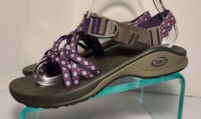 Chaco Women's Double Strap Toe Loop Purple Sandals Size 9