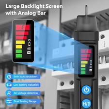 Cercafase Digitale Senza Batteria - Rilevatore Tensione 12V-220V, Display LED, Giallo/Nero, 140 Mm - Foto 9
