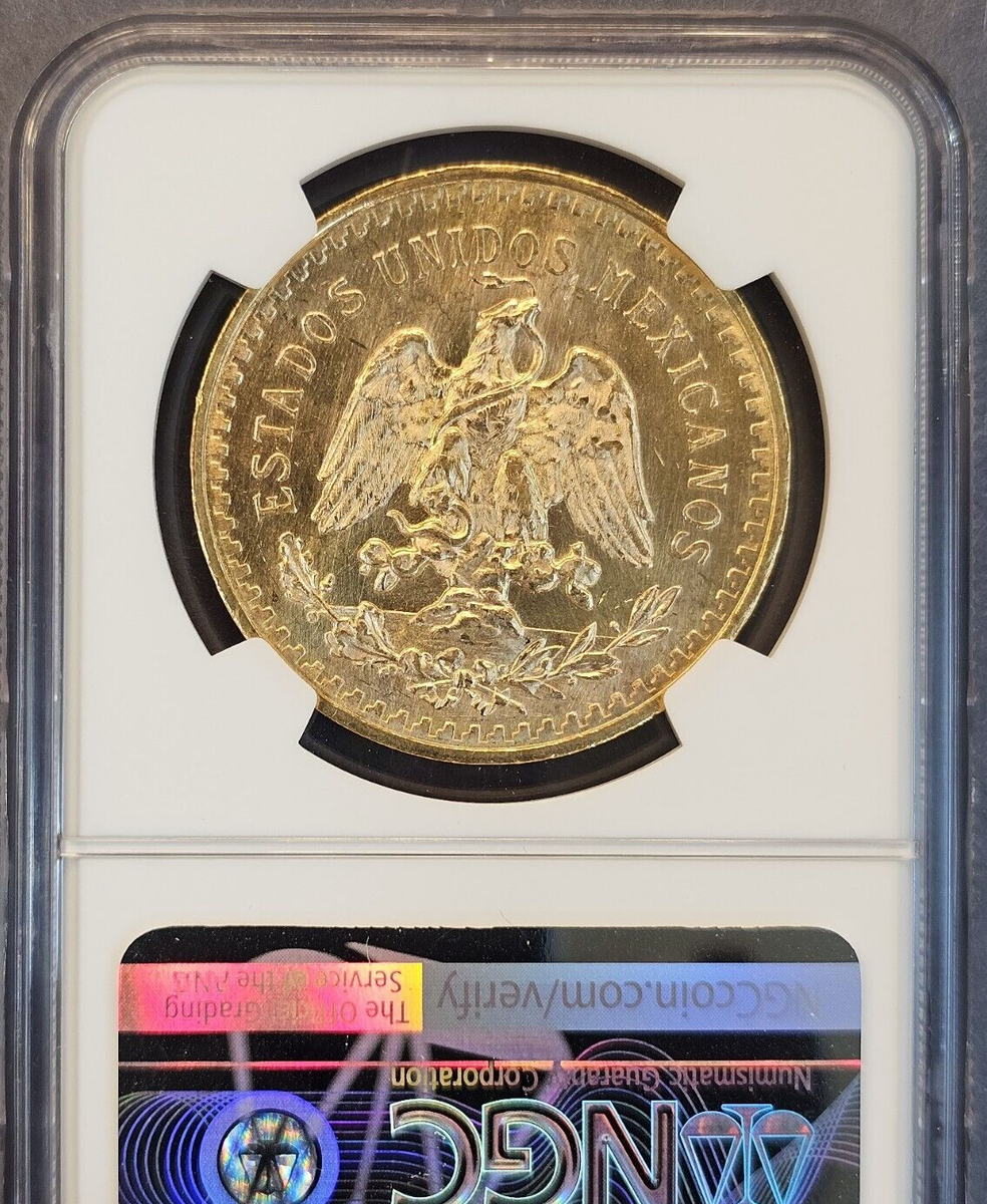 1944年 メキシコペソ（レイ帽） MS 64 NGC認証 1944年 メキシコペソ