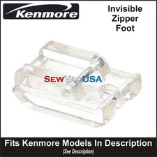 KENMORE Invisible Zipper Foot Fits All Models With Snap On Feet See Description