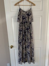 WOMENS SOPRANO MULTI PATTERN LONG MAXI BEACH DRESS XS