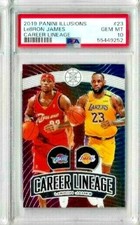 2019 Illusions LeBron James Career Lineage PSA 10 