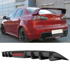 Carbon Look Rear Bumper Diffuser Lip Splitter Kits For Mitsubishi Lancer Cj Cf Carbon Look Rear Bumper Diffuser Lip Splitter Kits For Mitsubishi Lancer Cj Cf