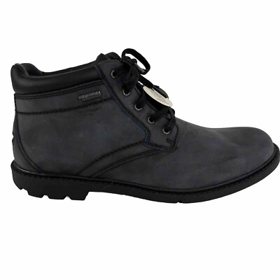 Rockport Mens Storm Surge Waterproof Plain Toe Boots Black Size