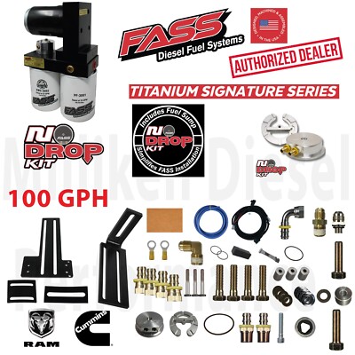 FASS No-Drop 100GPH Fuel Lift Pump System Fits 05-18 Dodge Ram Cummins Diesel